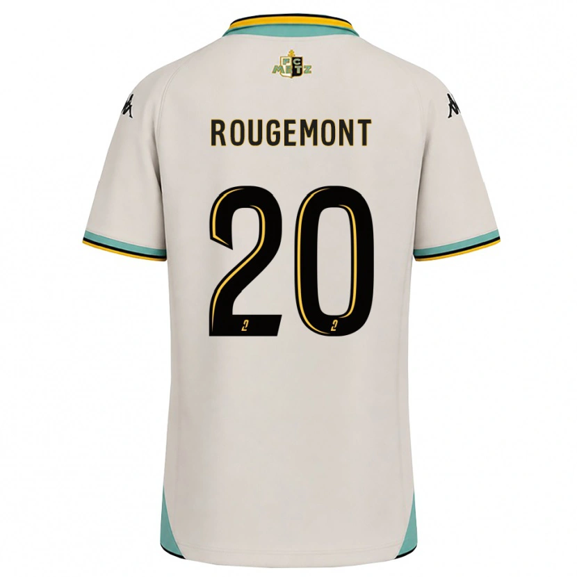 Danxen Mujer Camiseta Justine Rougemont #20 Blanco Floral Negro 2ª Equipación 2026/27 La Camisa