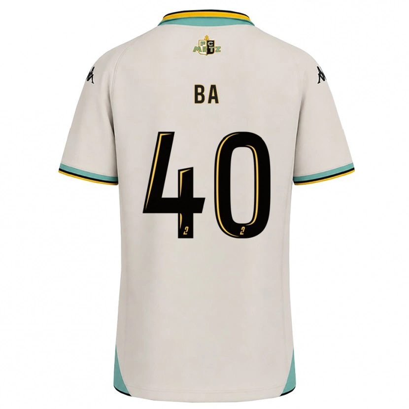 Danxen Mujer Camiseta Ousmane Ba #40 Blanco Floral Negro 2ª Equipación 2026/27 La Camisa