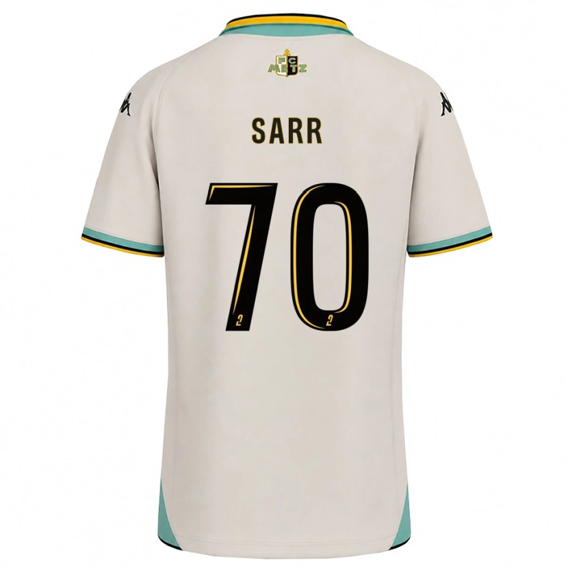 Danxen Mujer Camiseta Bouna Sarr #70 Blanco Floral Negro 2ª Equipación 2026/27 La Camisa