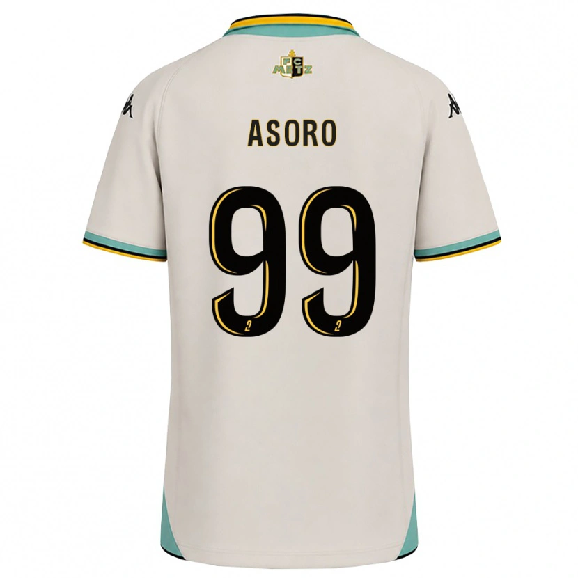 Danxen Mujer Camiseta Joel Asoro #99 Blanco Floral Negro 2ª Equipación 2026/27 La Camisa