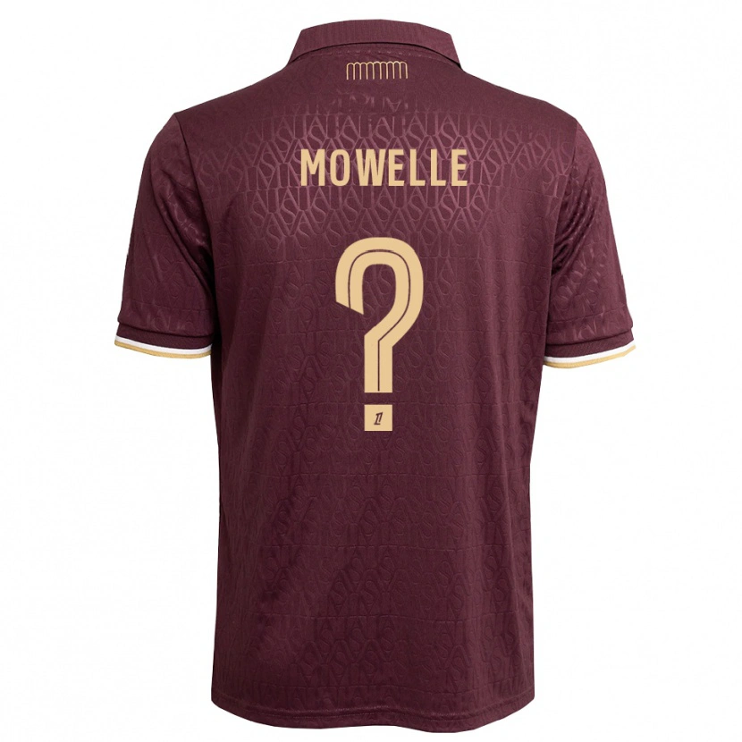 Danxen Mujer Camiseta Jean-Daniel Mowelle #0 Rojo Marrón Arena 2ª Equipación 2026/27 La Camisa