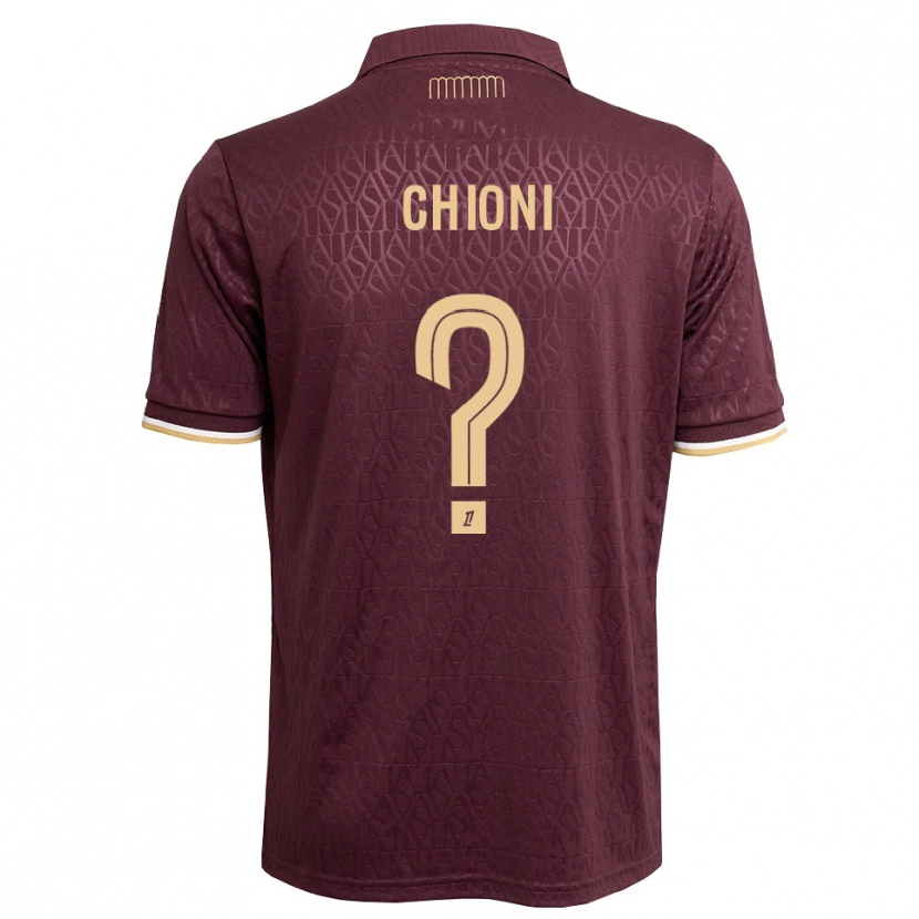 Danxen Mujer Camiseta Tristan Chioni #0 Rojo Marrón Arena 2ª Equipación 2026/27 La Camisa