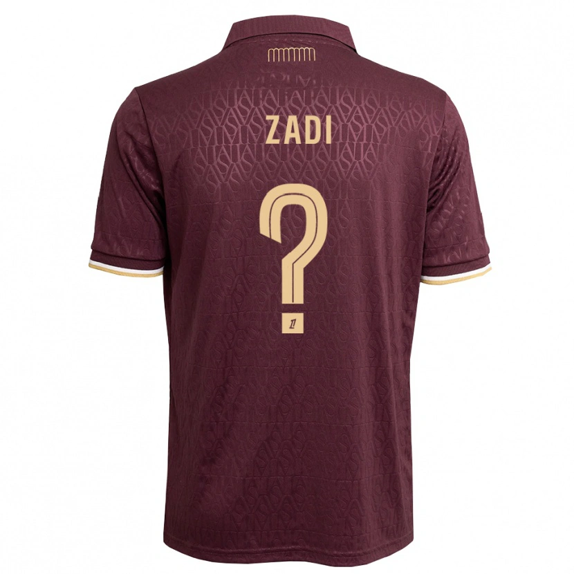 Danxen Mujer Camiseta Alain Zadi #0 Rojo Marrón Arena 2ª Equipación 2026/27 La Camisa