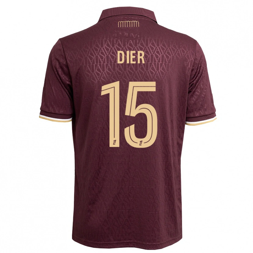 Danxen Mujer Camiseta Eric Dier #15 Rojo Marrón Arena 2ª Equipación 2026/27 La Camisa