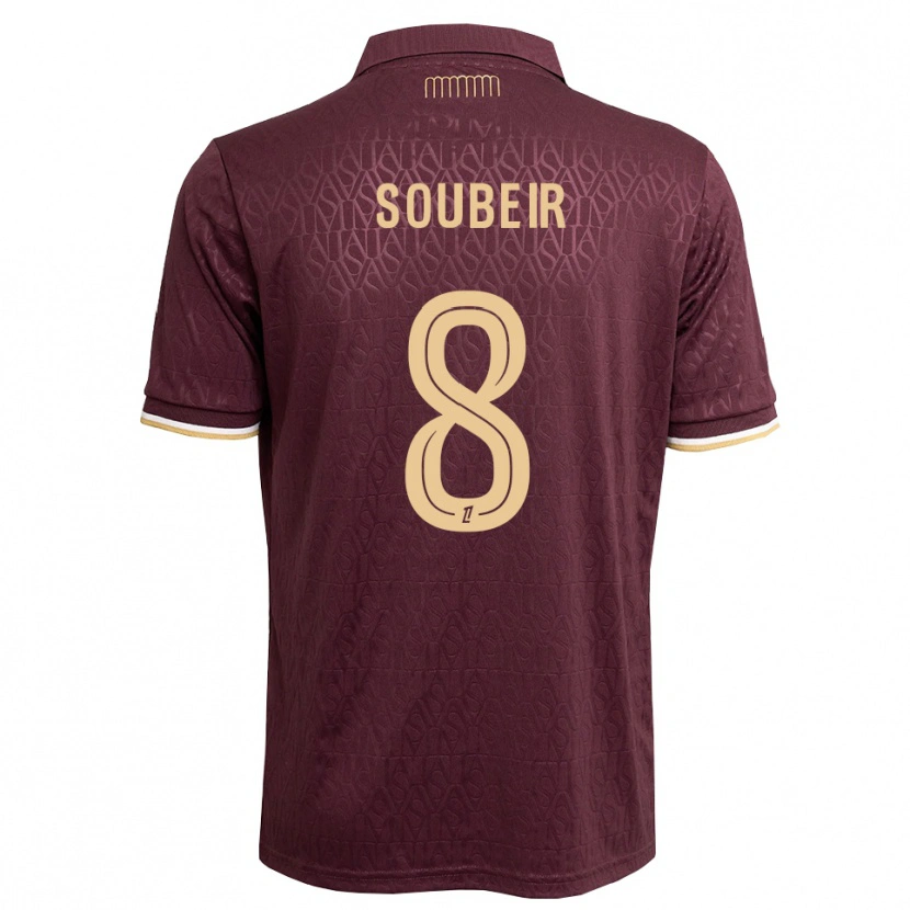 Danxen Mujer Camiseta Anis Soubeir #8 Rojo Marrón Arena 2ª Equipación 2026/27 La Camisa