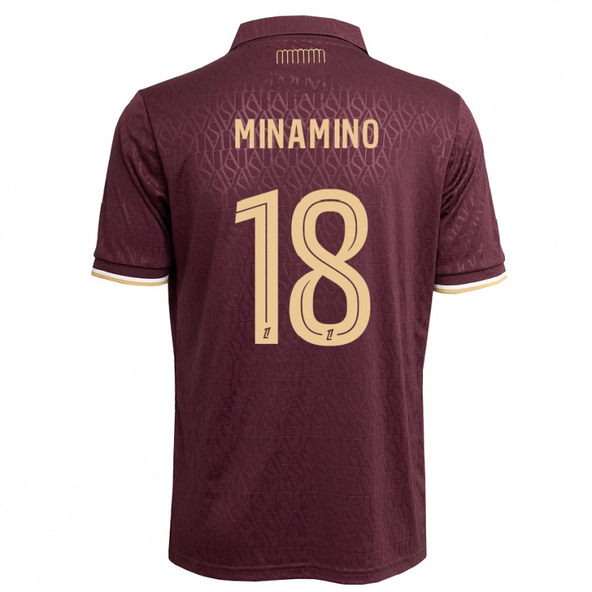 Danxen Mujer Camiseta Takumi Minamino #18 Rojo Marrón Arena 2ª Equipación 2026/27 La Camisa