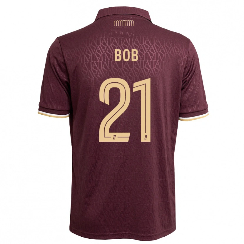 Danxen Mujer Camiseta Mohamed Bob #21 Rojo Marrón Arena 2ª Equipación 2026/27 La Camisa