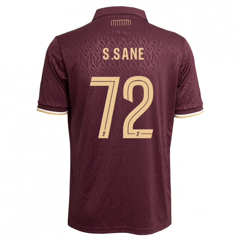Danxen Mujer Camiseta Sadibou Sané #72 Rojo Marrón Arena 2ª Equipación 2026/27 La Camisa