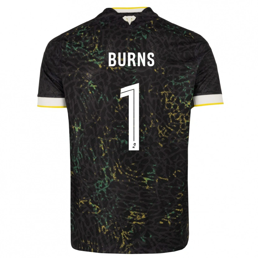 Danxen Mujer Camiseta Emily Burns #1 Negro Blanco Amarillo 2ª Equipación 2026/27 La Camisa