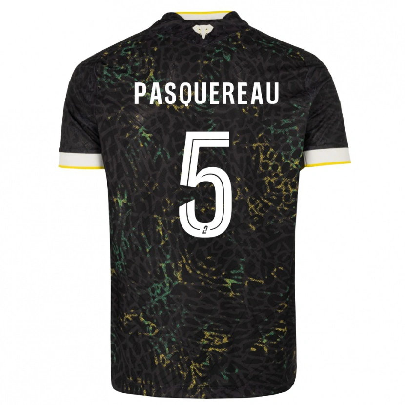 Danxen Mujer Camiseta Julie Pasquereau #5 Negro Blanco Amarillo 2ª Equipación 2026/27 La Camisa