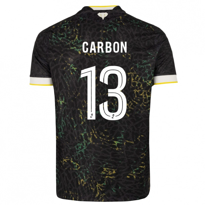 Danxen Mujer Camiseta Lancelot Carbon #13 Negro Blanco Amarillo 2ª Equipación 2026/27 La Camisa