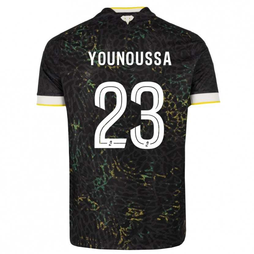 Danxen Mujer Camiseta Wilitty Younoussa #23 Negro Blanco Amarillo 2ª Equipación 2026/27 La Camisa