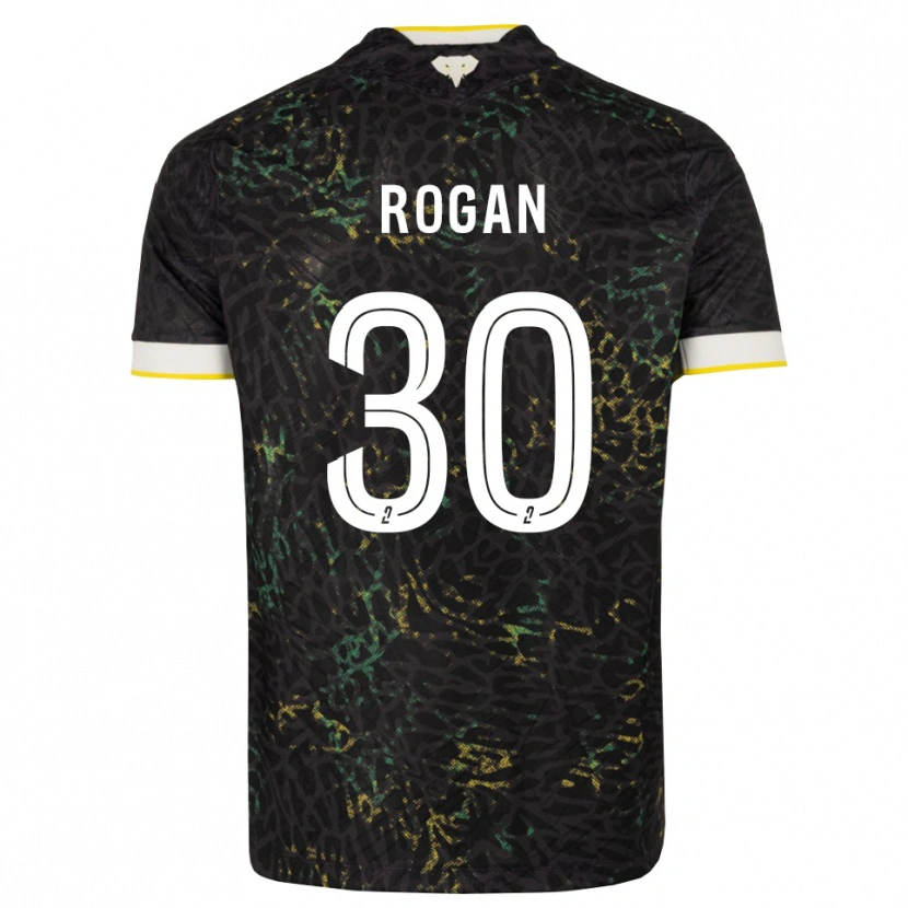 Danxen Mujer Camiseta Manja Rogan #30 Negro Blanco Amarillo 2ª Equipación 2026/27 La Camisa