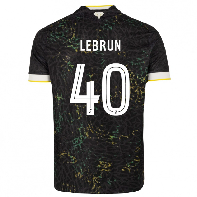 Danxen Mujer Camiseta Lisa Lebrun #40 Negro Blanco Amarillo 2ª Equipación 2026/27 La Camisa
