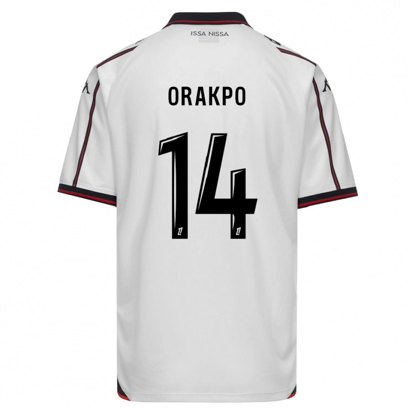 Danxen Mujer Camiseta Victor Orakpo #14 Negro Blanco 2ª Equipación 2026/27 La Camisa