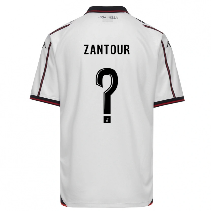 Danxen Mujer Camiseta Ishaq Zantour #0 Negro Blanco 2ª Equipación 2026/27 La Camisa