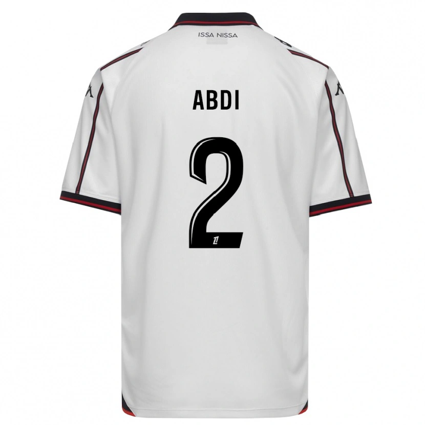 Danxen Mujer Camiseta Ali Abdi #2 Negro Blanco 2ª Equipación 2026/27 La Camisa