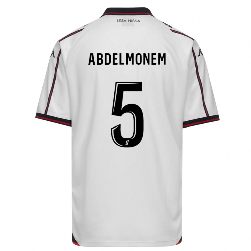 Danxen Mujer Camiseta Mohamed Abdelmonem #5 Negro Blanco 2ª Equipación 2026/27 La Camisa