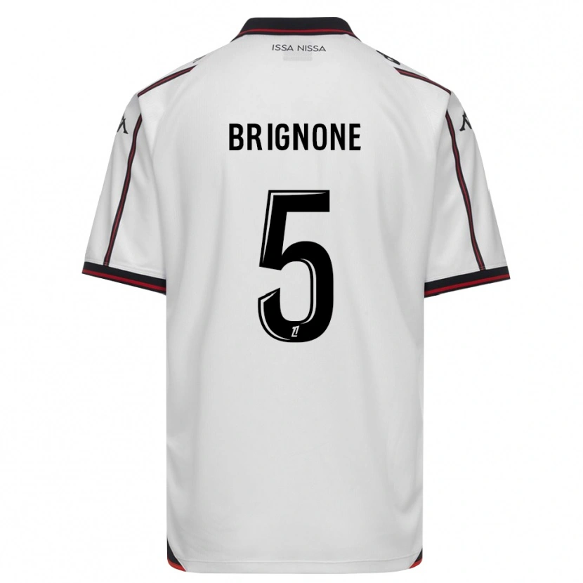 Danxen Mujer Camiseta Kenzo Brignone #5 Negro Blanco 2ª Equipación 2026/27 La Camisa