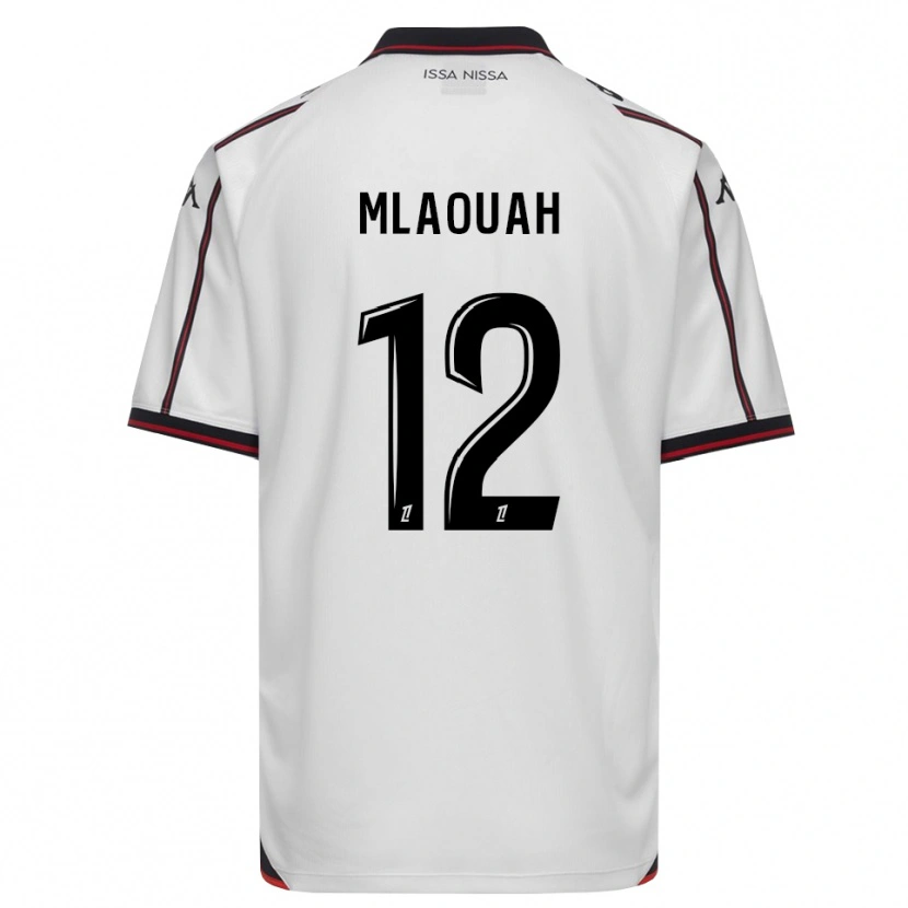 Danxen Mujer Camiseta Sofiane Mlaouah #12 Negro Blanco 2ª Equipación 2026/27 La Camisa