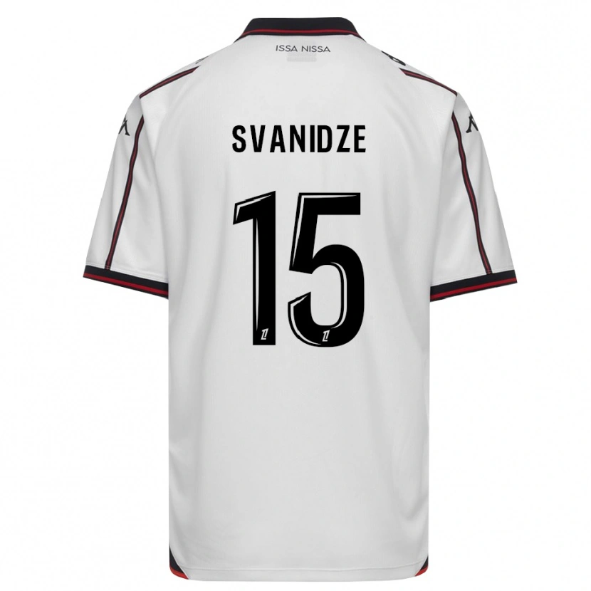 Danxen Mujer Camiseta Andria Svanidze #15 Negro Blanco 2ª Equipación 2026/27 La Camisa