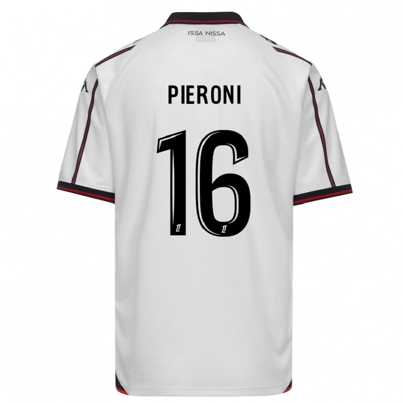 Danxen Mujer Camiseta Dorian Pieroni #16 Negro Blanco 2ª Equipación 2026/27 La Camisa