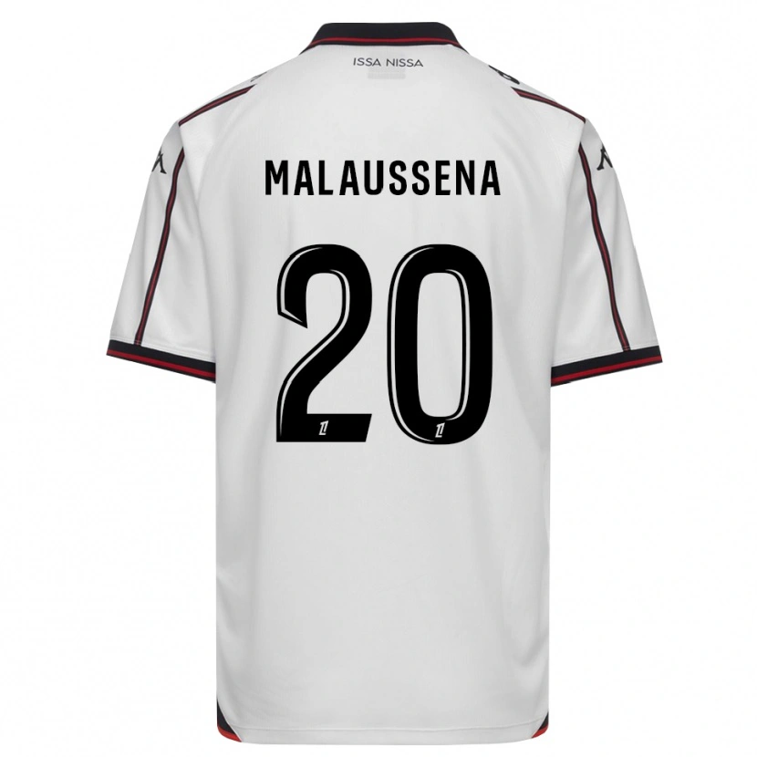 Danxen Mujer Camiseta Angela Malaussena #20 Negro Blanco 2ª Equipación 2026/27 La Camisa