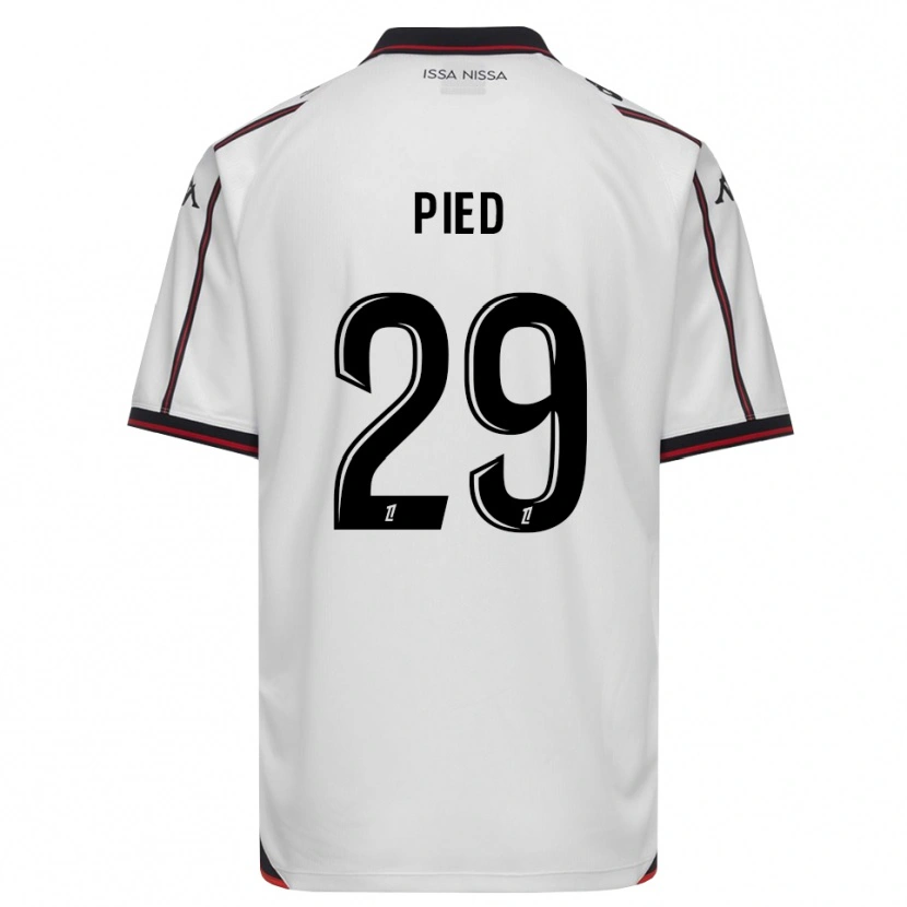 Danxen Mujer Camiseta Jeremy Pied #29 Negro Blanco 2ª Equipación 2026/27 La Camisa