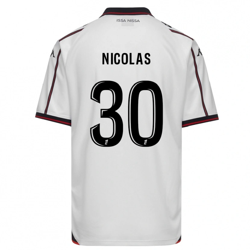 Danxen Mujer Camiseta Lina-Lou Nicolas #30 Negro Blanco 2ª Equipación 2026/27 La Camisa