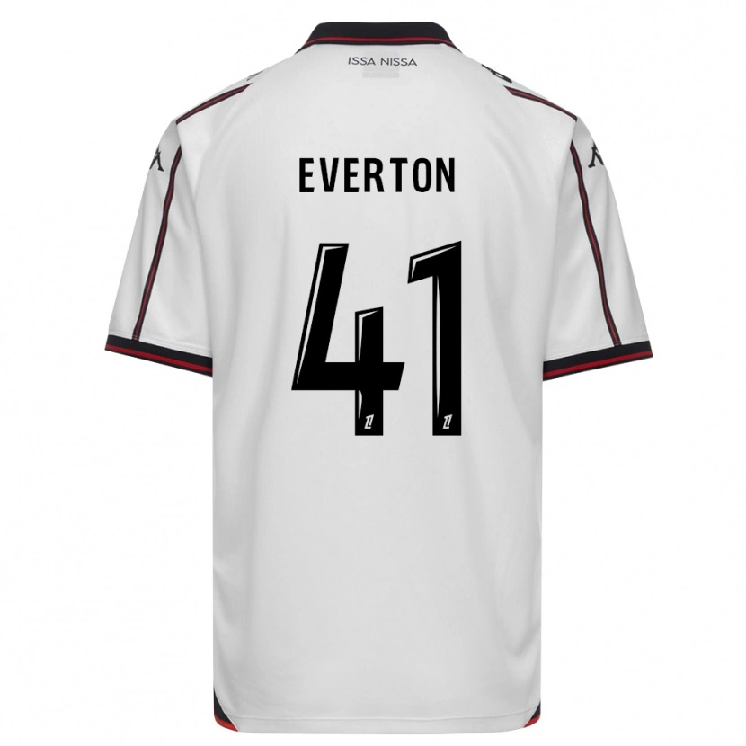Danxen Mujer Camiseta Everton Pereira Da Silva #41 Negro Blanco 2ª Equipación 2026/27 La Camisa