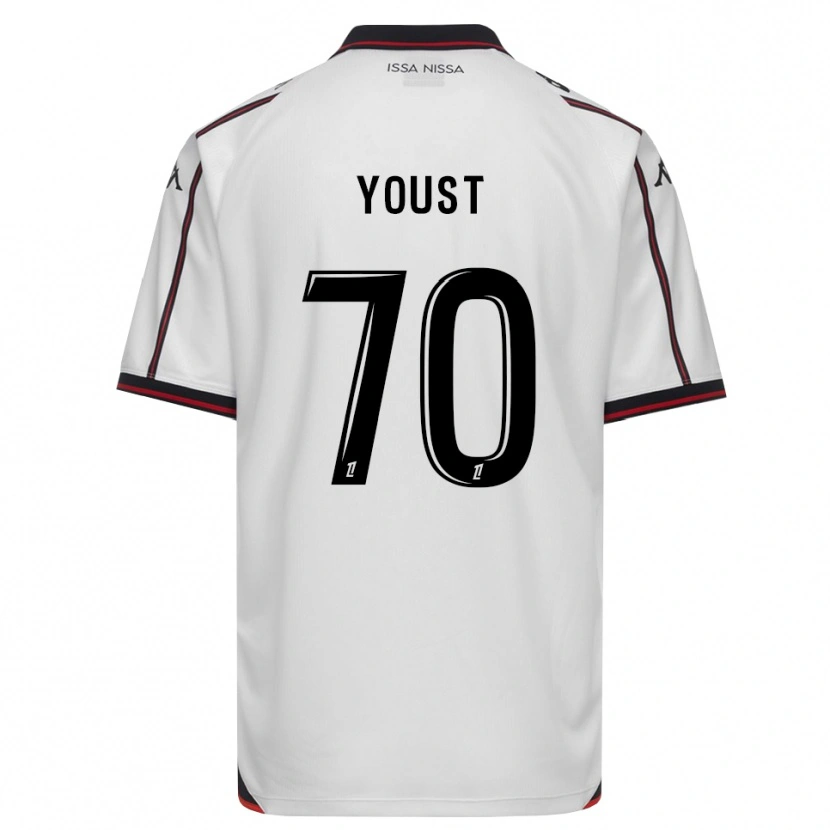Danxen Mujer Camiseta Matys Youst #70 Negro Blanco 2ª Equipación 2026/27 La Camisa