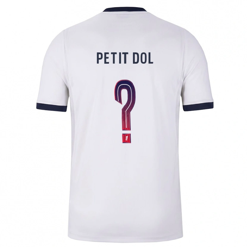 Danxen Mujer Camiseta Mathieu Petit Dol #0 Blanco Negro Rojo 2ª Equipación 2026/27 La Camisa