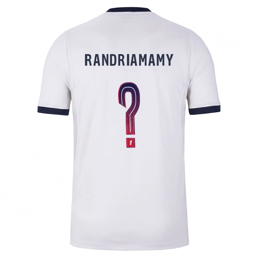 Danxen Mujer Camiseta Mathyas Randriamamy #0 Blanco Negro Rojo 2ª Equipación 2026/27 La Camisa