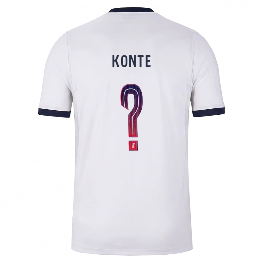 Danxen Mujer Camiseta Maeta Konte #0 Blanco Negro Rojo 2ª Equipación 2026/27 La Camisa