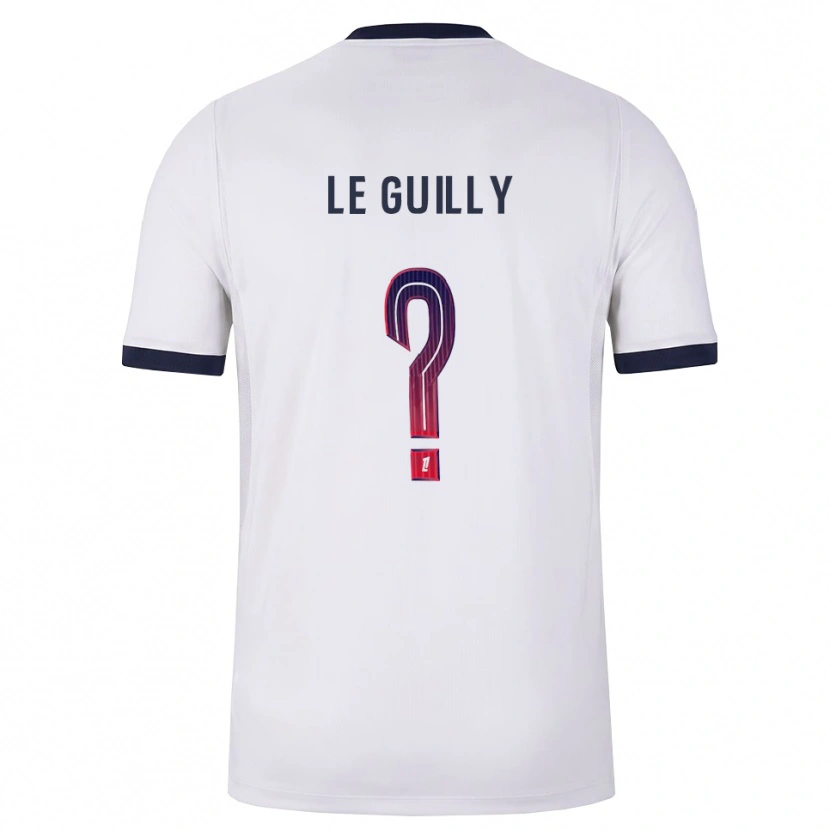 Danxen Mujer Camiseta Eden Le Guilly #0 Blanco Negro Rojo 2ª Equipación 2026/27 La Camisa