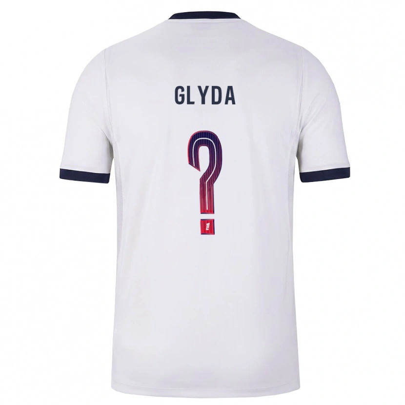 Danxen Mujer Camiseta Lilou Glyda #0 Blanco Negro Rojo 2ª Equipación 2026/27 La Camisa