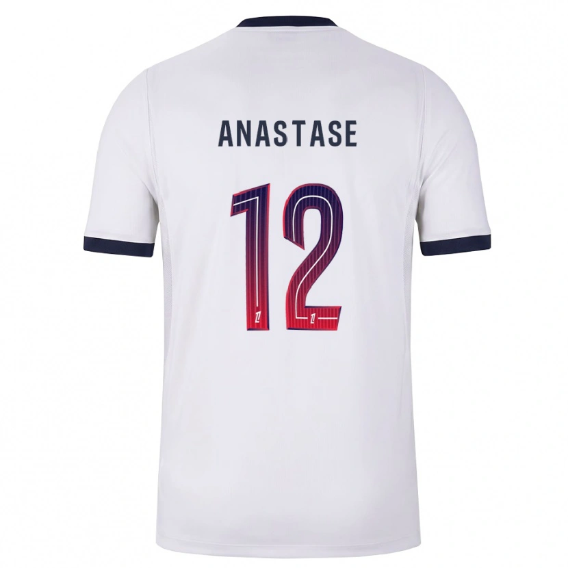 Danxen Mujer Camiseta Kenji Anastase #12 Blanco Negro Rojo 2ª Equipación 2026/27 La Camisa