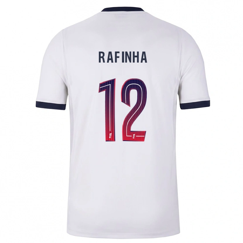 Danxen Mujer Camiseta Rafinha #12 Blanco Negro Rojo 2ª Equipación 2026/27 La Camisa