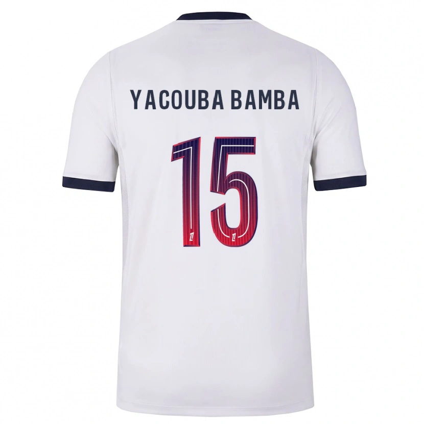 Danxen Mujer Camiseta Ben Yacouba Bamba #15 Blanco Negro Rojo 2ª Equipación 2026/27 La Camisa