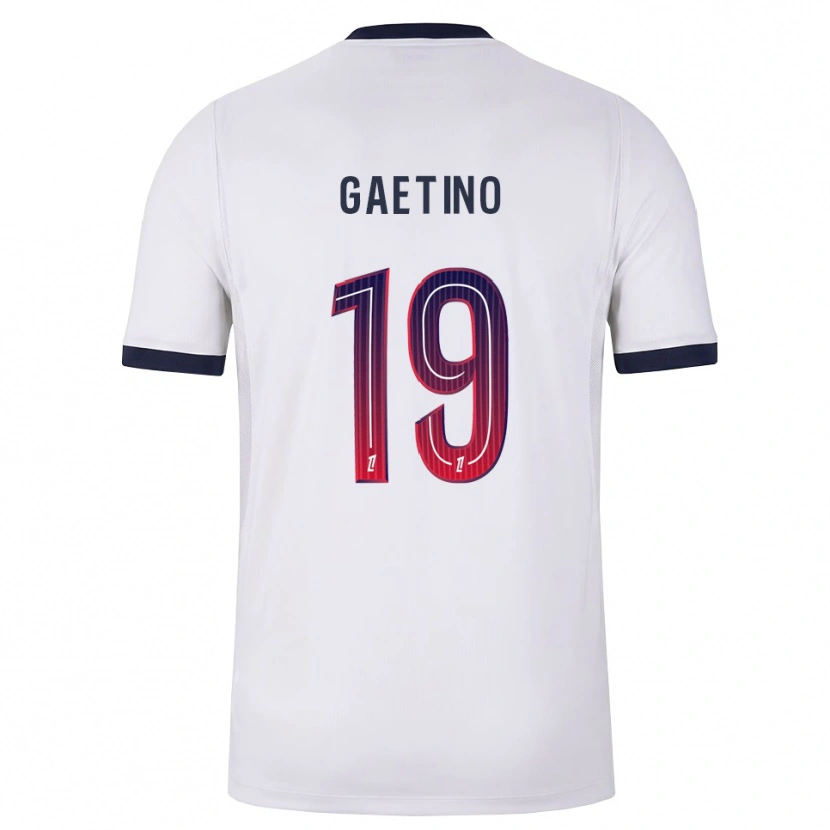 Danxen Mujer Camiseta Eva Gaetino #19 Blanco Negro Rojo 2ª Equipación 2026/27 La Camisa