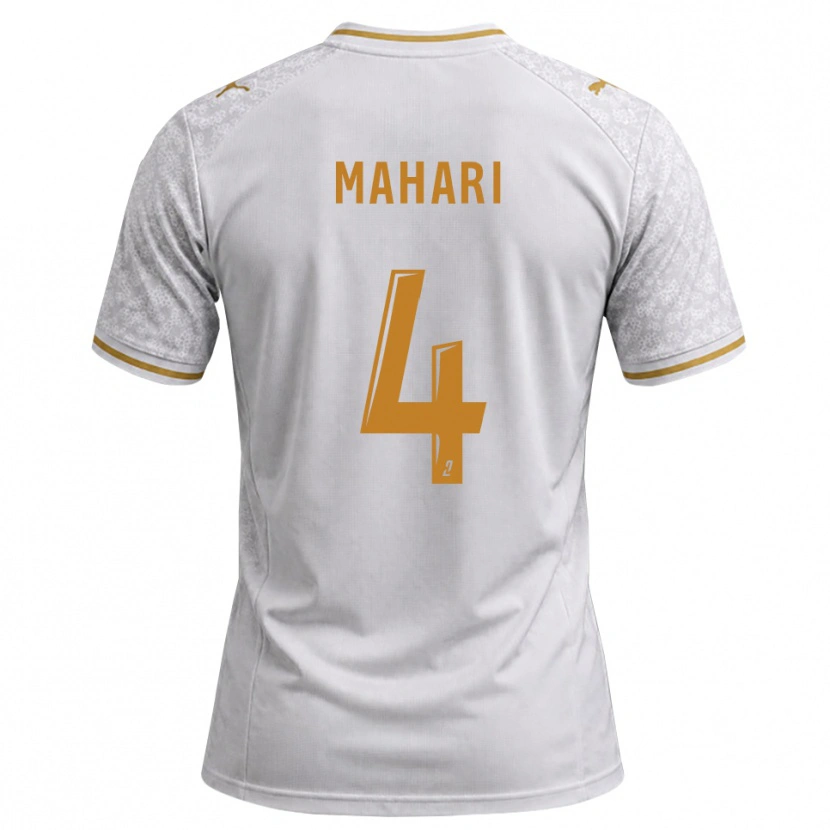 Danxen Mujer Camiseta Efdon Mahari #4 Blanco Gris Dorado 2ª Equipación 2026/27 La Camisa
