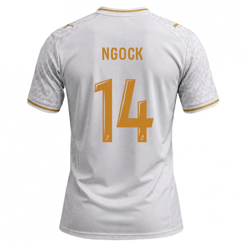 Danxen Mujer Camiseta Monique Ngock #14 Blanco Gris Dorado 2ª Equipación 2026/27 La Camisa