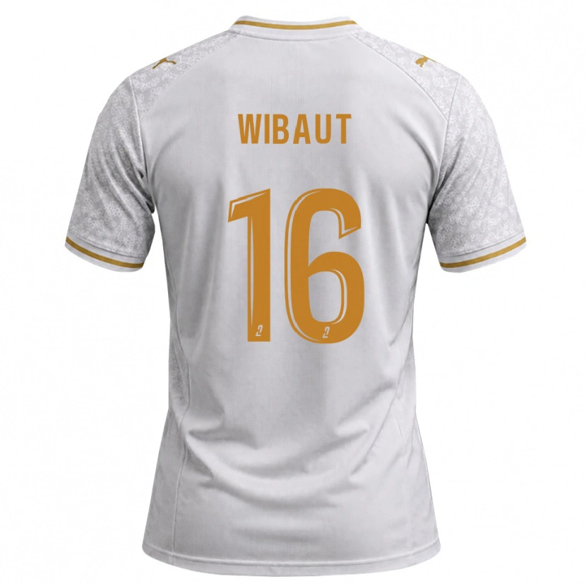 Danxen Mujer Camiseta Clara Wibaut #16 Blanco Gris Dorado 2ª Equipación 2026/27 La Camisa