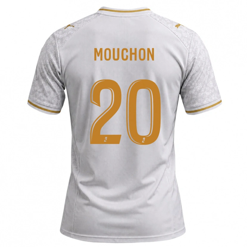 Danxen Mujer Camiseta Noemie Mouchon #20 Blanco Gris Dorado 2ª Equipación 2026/27 La Camisa