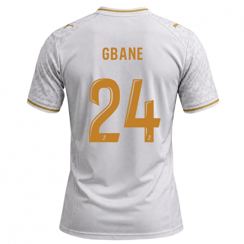 Danxen Mujer Camiseta Mory Gbane #24 Blanco Gris Dorado 2ª Equipación 2026/27 La Camisa