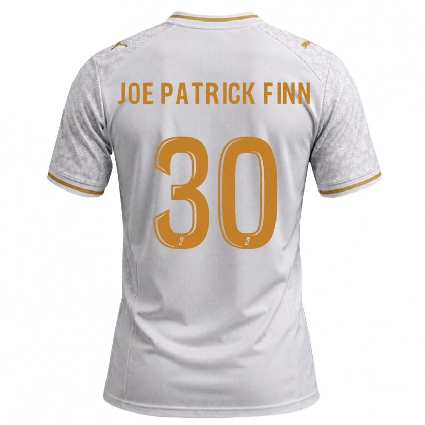 Danxen Mujer Camiseta John Patrick #30 Blanco Gris Dorado 2ª Equipación 2026/27 La Camisa