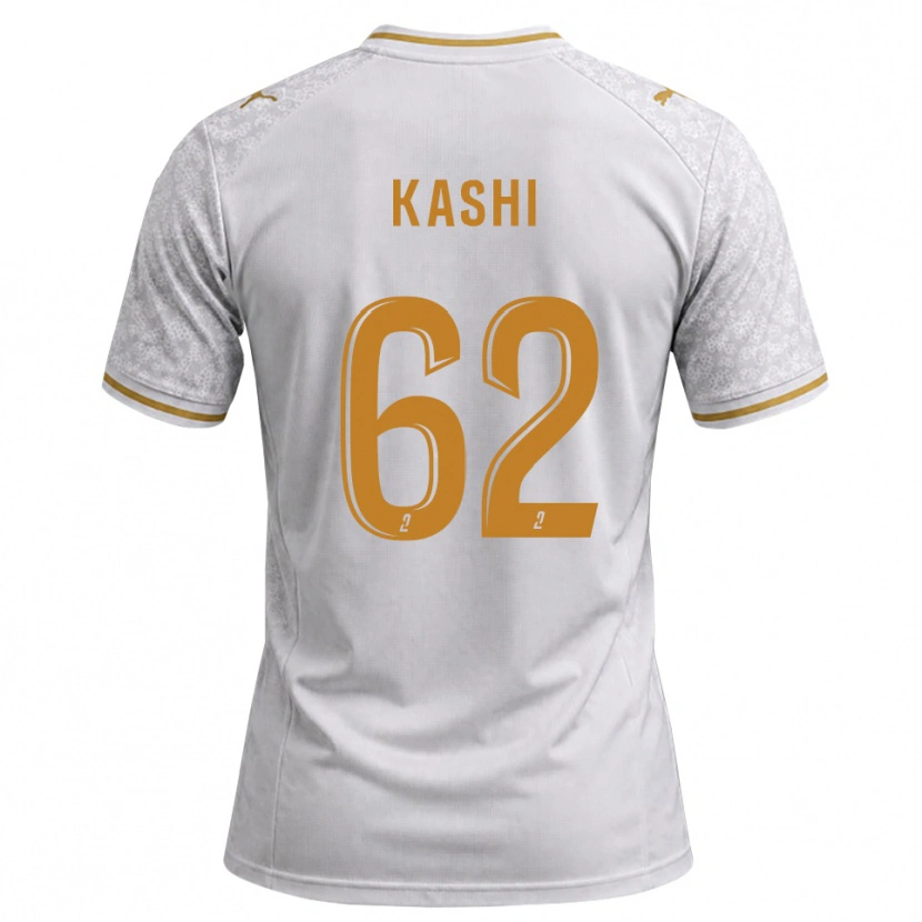 Danxen Mujer Camiseta Amine Kashi #62 Blanco Gris Dorado 2ª Equipación 2026/27 La Camisa