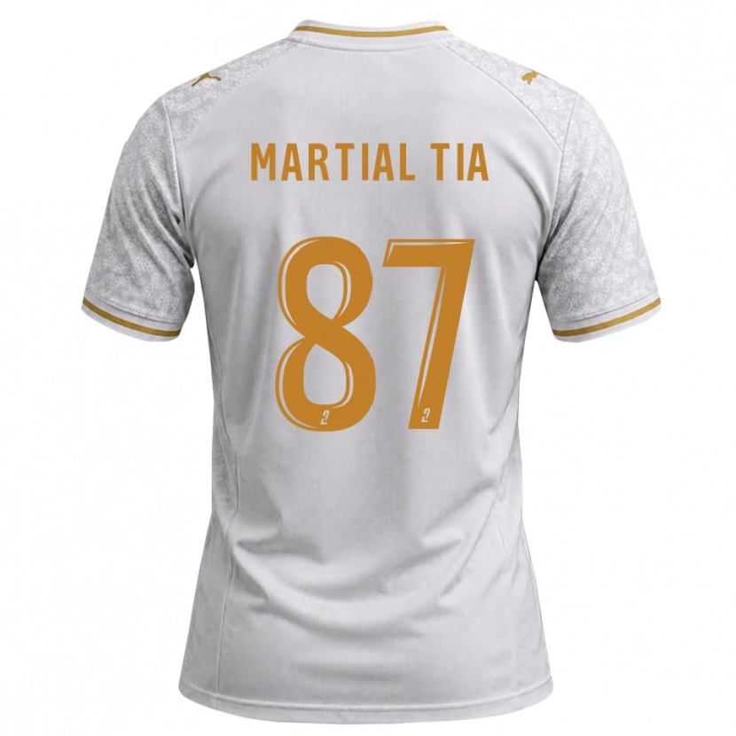 Danxen Mujer Camiseta Martial Tia #87 Blanco Gris Dorado 2ª Equipación 2026/27 La Camisa