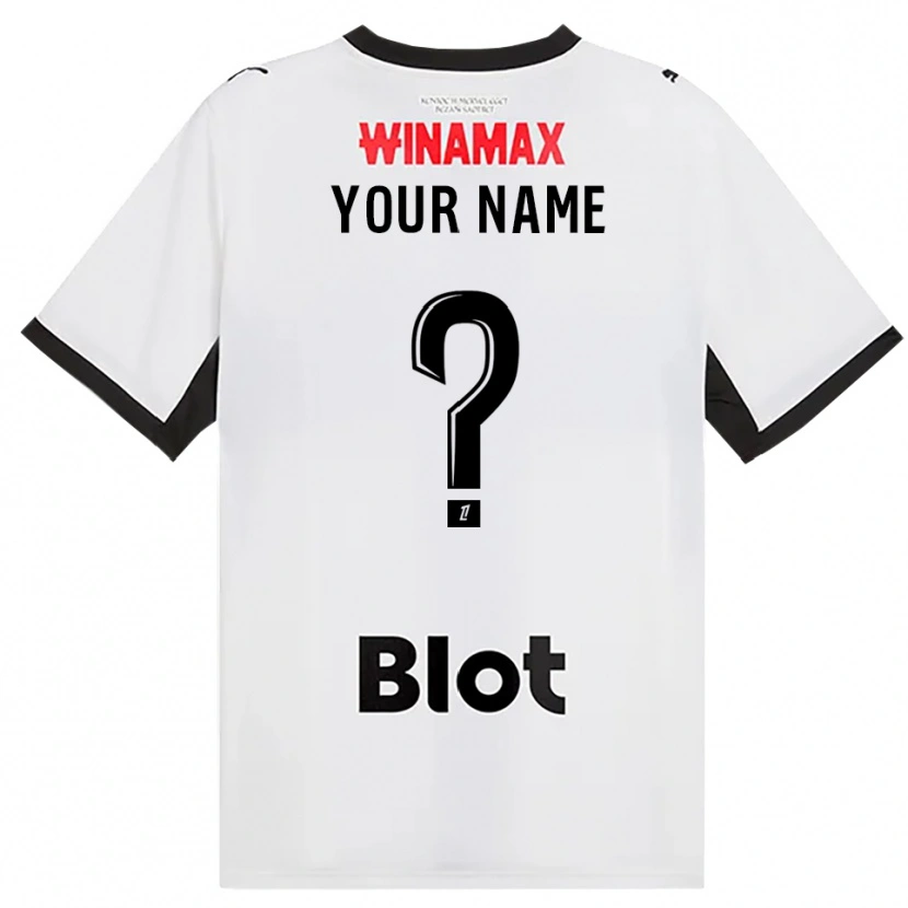 Danxen Mujer Camiseta Su Nombre #0 Negro Blanco Rojo 2ª Equipación 2026/27 La Camisa