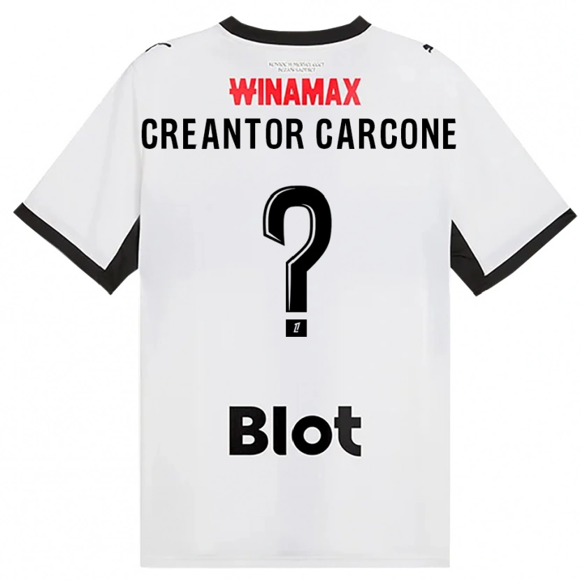 Danxen Mujer Camiseta Marlon Creantor Carcone #0 Negro Blanco Rojo 2ª Equipación 2026/27 La Camisa